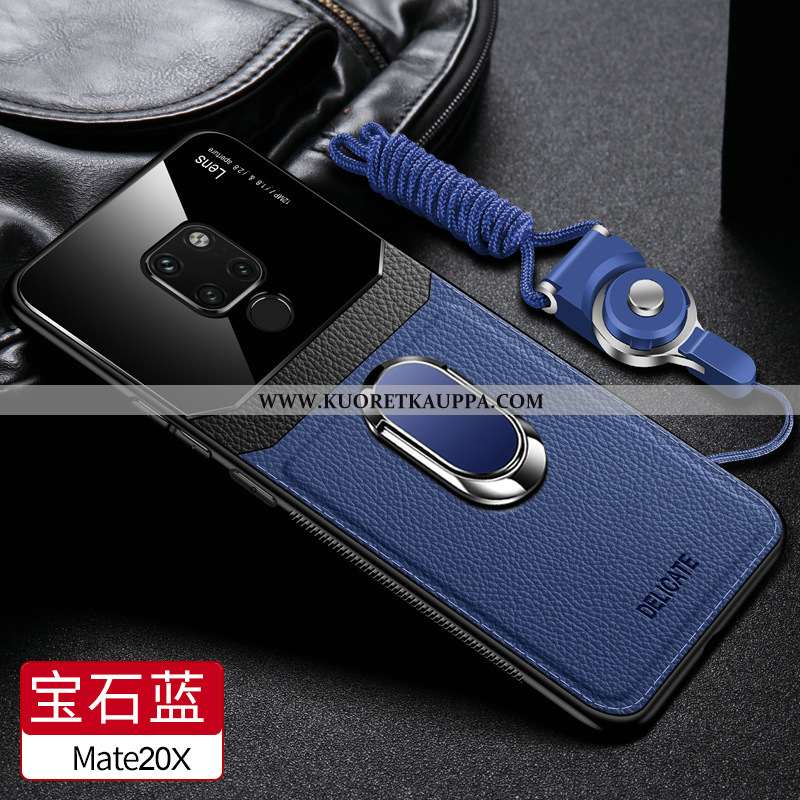 Kuori Huawei Mate 20 X, Kuoret Huawei Mate 20 X, Kotelo Huawei Mate 20 X Nahkakuori Pesty Suede Pehm
