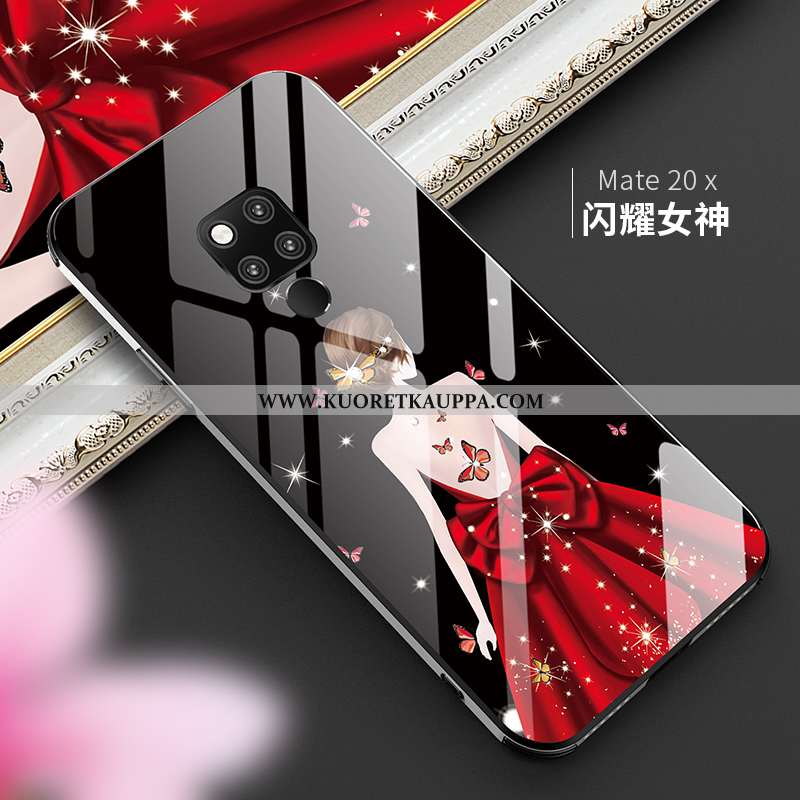 Kuori Huawei Mate 20 X, Kuoret Huawei Mate 20 X, Kotelo Huawei Mate 20 X Ultra Valo Net Red Persoona