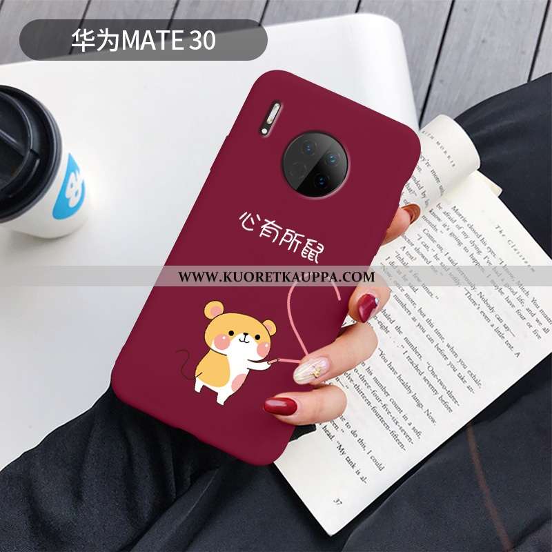 Kuori Huawei Mate 30, Kuoret Huawei Mate 30, Kotelo Huawei Mate 30 Sarjakuva Silikoni Net Red Puheli