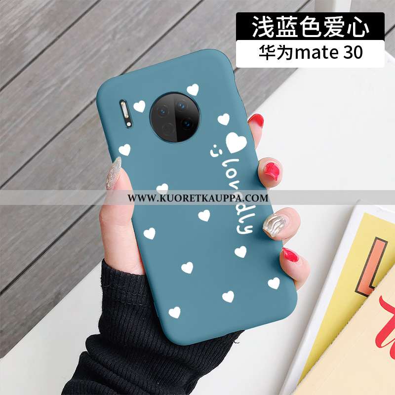 Kuori Huawei Mate 30, Kuoret Huawei Mate 30, Kotelo Huawei Mate 30 Silikoni Persoonallisuus Sininen 