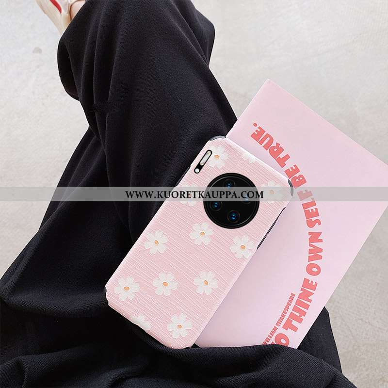 Kuori Huawei Mate 30, Kuoret Huawei Mate 30, Kotelo Huawei Mate 30 Silikoni Pesty Suede Valkoinen Mu