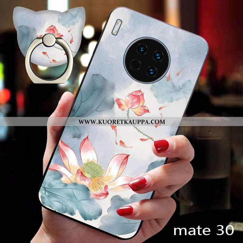 Kuori Huawei Mate 30, Kuoret Huawei Mate 30, Kotelo Huawei Mate 30 Silikoni Suojaus Kohokuviointi Si