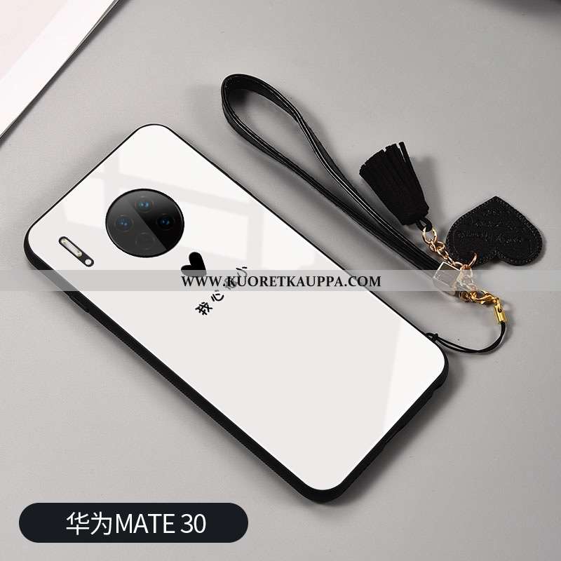 Kuori Huawei Mate 30, Kuoret Huawei Mate 30, Kotelo Huawei Mate 30 Silikoni Suojaus Musta Lasi Net R