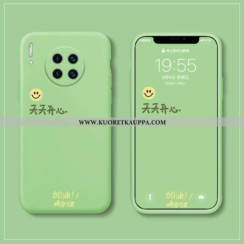 Kuori Huawei Mate 30, Kuoret Huawei Mate 30, Kotelo Huawei Mate 30 Silikoni Suojaus Pesty Suede Sini