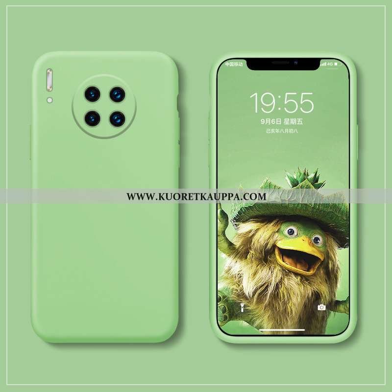 Kuori Huawei Mate 30, Kuoret Huawei Mate 30, Kotelo Huawei Mate 30 Silikoni Suojaus Pesty Suede Sini