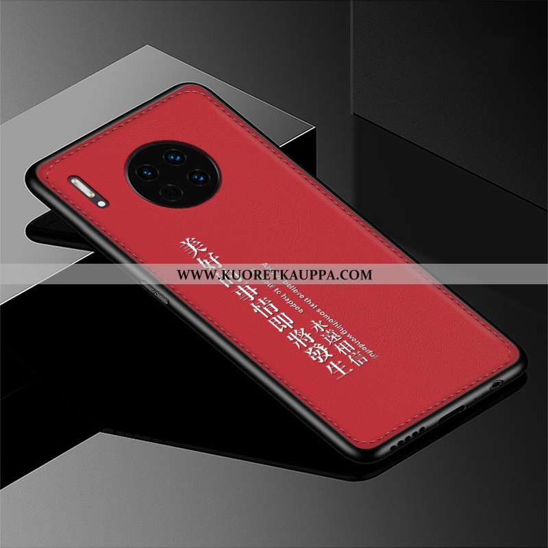 Kuori Huawei Mate 30, Kuoret Huawei Mate 30, Kotelo Huawei Mate 30 Suojaus Kohokuviointi Nahka Puhel