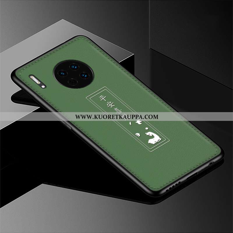 Kuori Huawei Mate 30, Kuoret Huawei Mate 30, Kotelo Huawei Mate 30 Suojaus Kohokuviointi Nahka Puhel