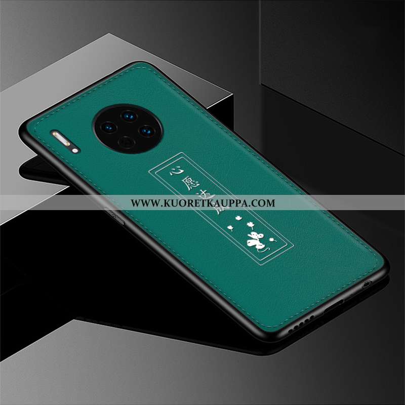 Kuori Huawei Mate 30, Kuoret Huawei Mate 30, Kotelo Huawei Mate 30 Suojaus Kohokuviointi Nahka Puhel