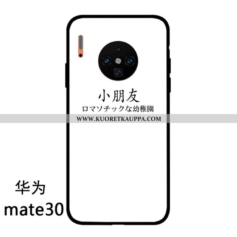 Kuori Huawei Mate 30, Kuoret Huawei Mate 30, Kotelo Huawei Mate 30 Suojaus Lasi Net Red Valkoinen Pe