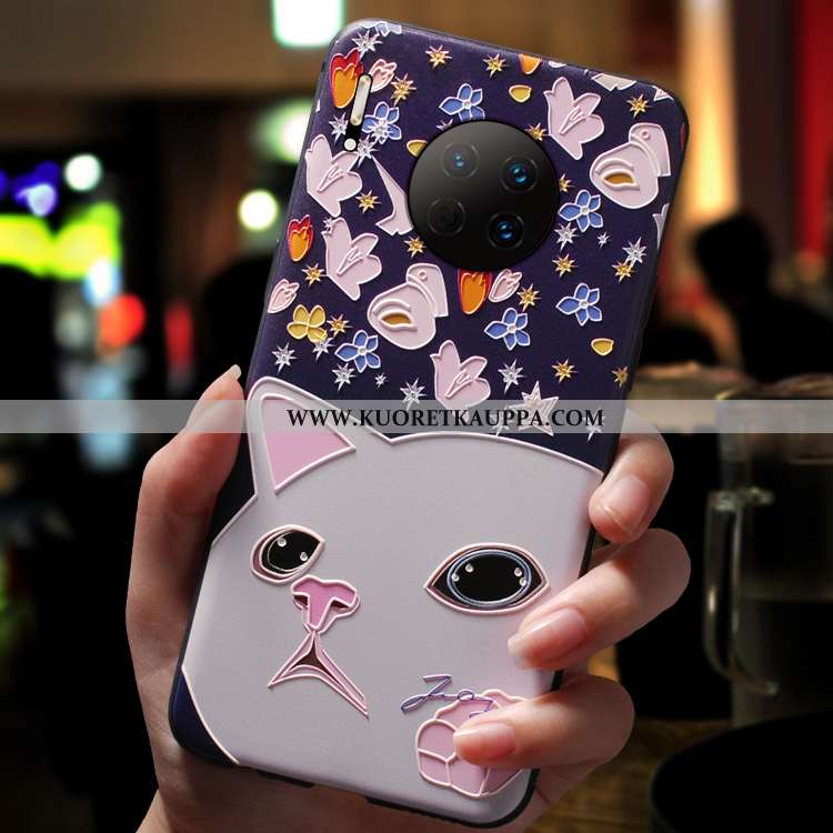 Kuori Huawei Mate 30, Kuoret Huawei Mate 30, Kotelo Huawei Mate 30 Suojaus Pesty Suede Suuntaus Sili