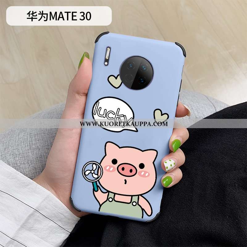 Kuori Huawei Mate 30, Kuoret Huawei Mate 30, Kotelo Huawei Mate 30 Suuntaus Silikoni Sininen Pieni M
