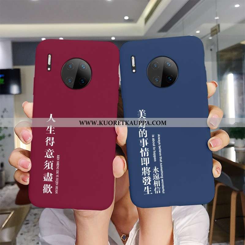 Kuori Huawei Mate 30, Kuoret Huawei Mate 30, Kotelo Huawei Mate 30 Valo Silikoni Ultra Net Red Sinin