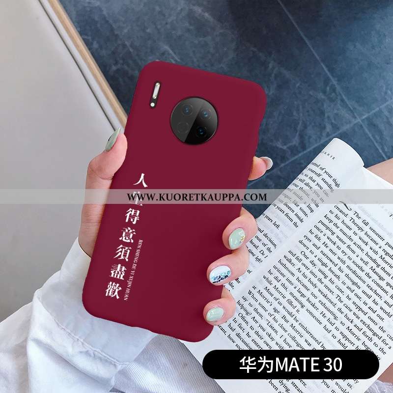 Kuori Huawei Mate 30, Kuoret Huawei Mate 30, Kotelo Huawei Mate 30 Valo Silikoni Ultra Net Red Sinin