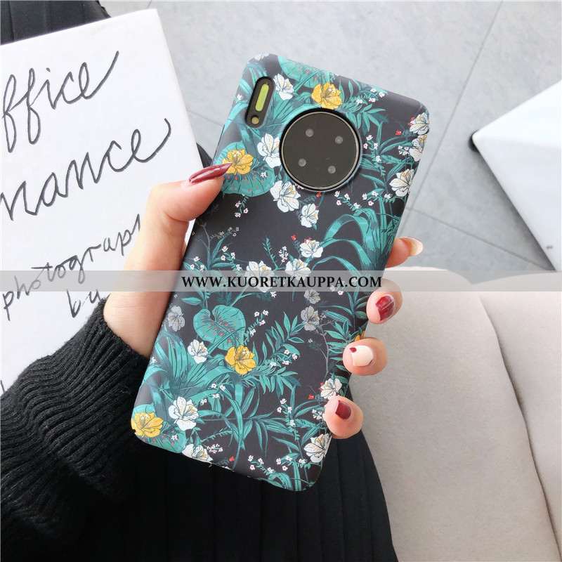 Kuori Huawei Mate 30, Kuoret Huawei Mate 30, Kotelo Huawei Mate 30 Valo Suojaus Ultra Kukka Keltaise
