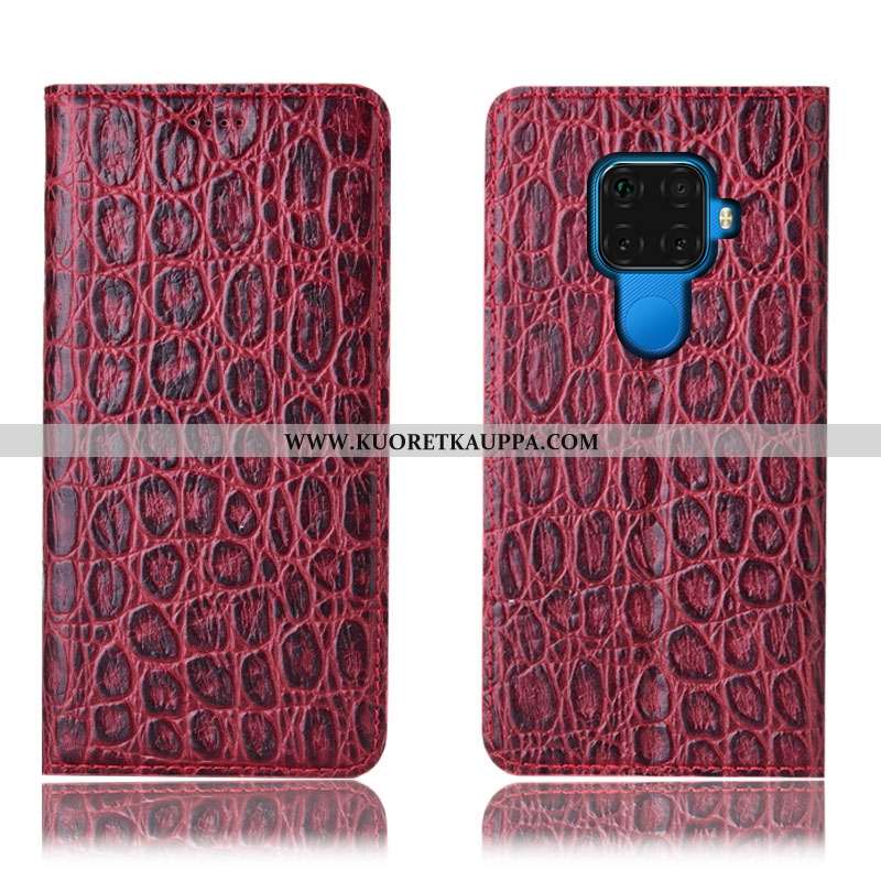 Kuori Huawei Mate 30 Lite, Kuoret Huawei Mate 30 Lite, Kotelo Huawei Mate 30 Lite Suojaus Aito Nahka