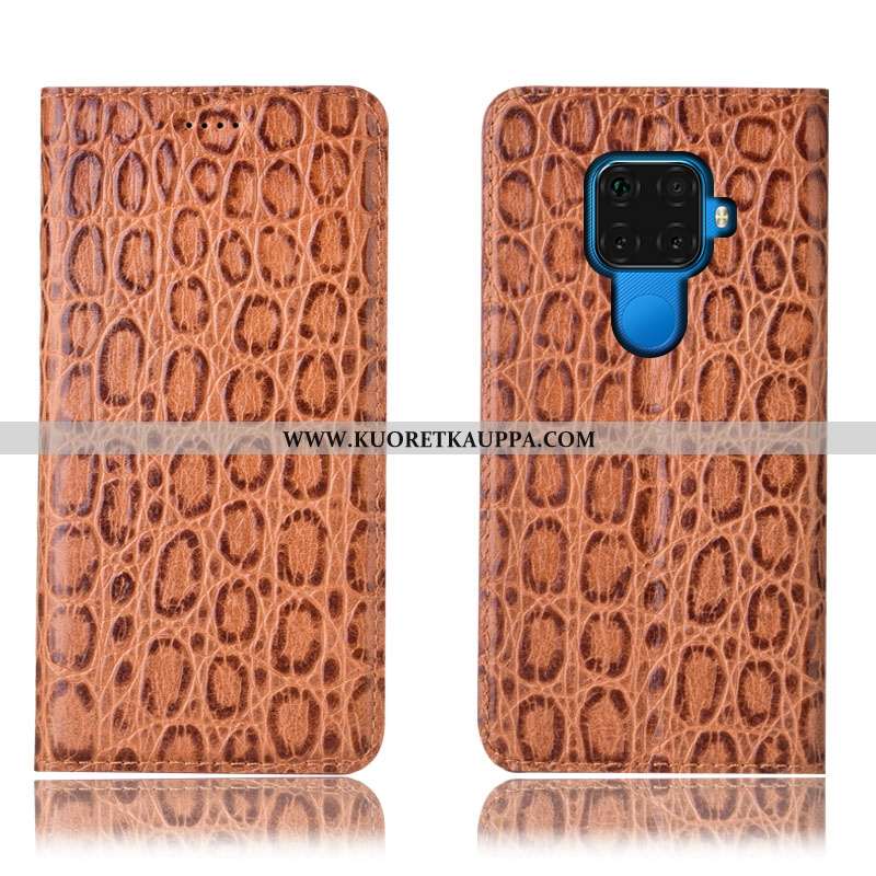 Kuori Huawei Mate 30 Lite, Kuoret Huawei Mate 30 Lite, Kotelo Huawei Mate 30 Lite Suojaus Aito Nahka