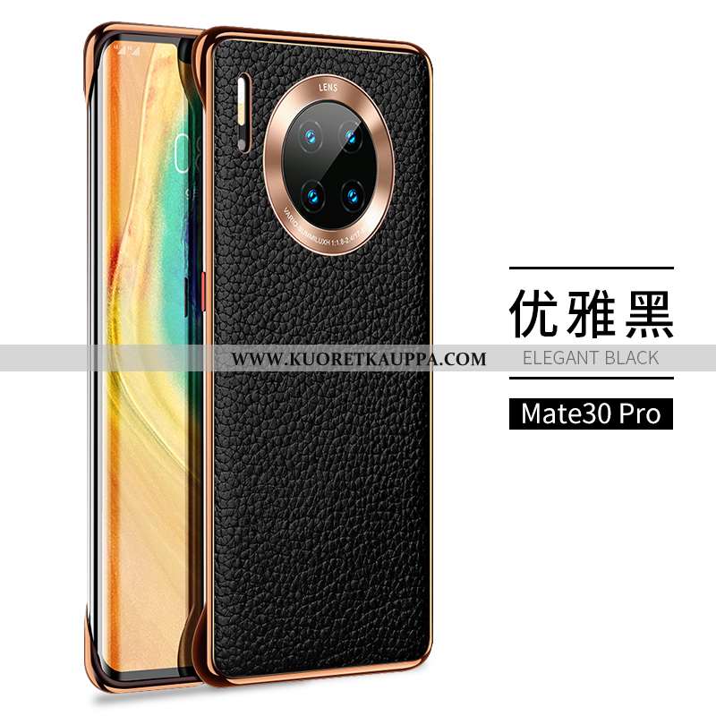 Kuori Huawei Mate 30 Pro, Kuoret Huawei Mate 30 Pro, Kotelo Huawei Mate 30 Pro Kukkakuvio Valo Musta