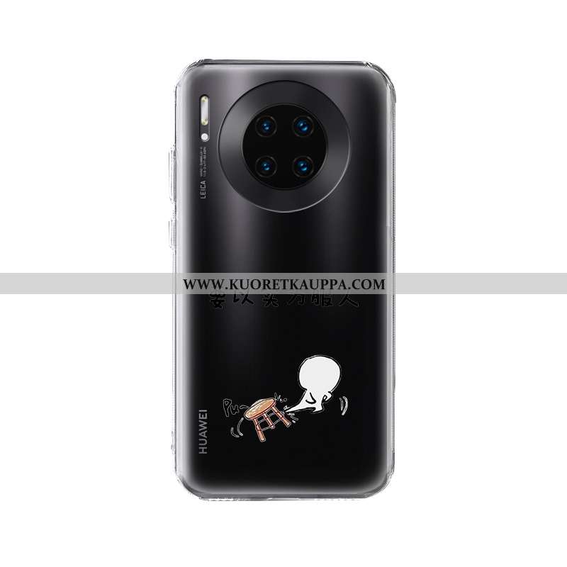 Kuori Huawei Mate 30 Pro, Kuoret Huawei Mate 30 Pro, Kotelo Huawei Mate 30 Pro Luova Silikoni Läpinä