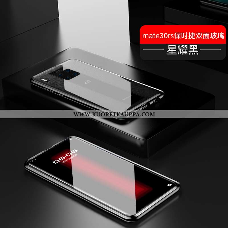 Kuori Huawei Mate 30 Rs, Kuoret Huawei Mate 30 Rs, Kotelo Huawei Mate 30 Rs Läpinäkyvä Metalli Punai