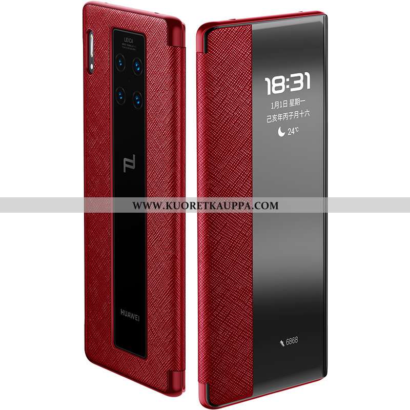 Kuori Huawei Mate 30 Rs, Kuoret Huawei Mate 30 Rs, Kotelo Huawei Mate 30 Rs Suojaus Nahkakuori Simpu