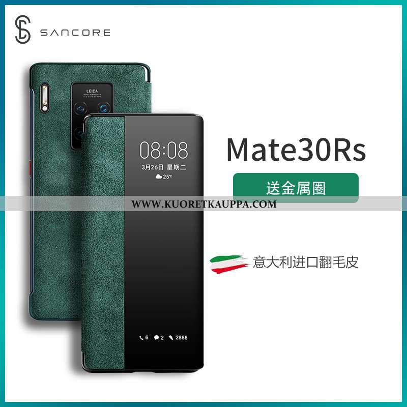 Kuori Huawei Mate 30 Rs, Kuoret Huawei Mate 30 Rs, Kotelo Huawei Mate 30 Rs Suojaus Suuntaus Vihreä 