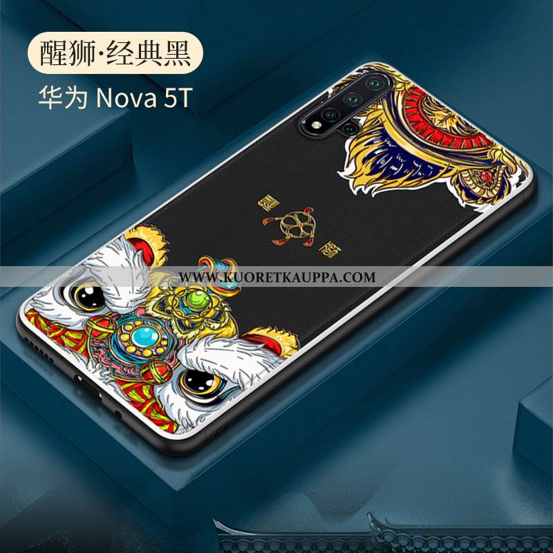 Kuori Huawei Nova 5t, Kuoret Huawei Nova 5t, Kotelo Huawei Nova 5t Kukkakuvio Ultra Valo Suojaus Pun