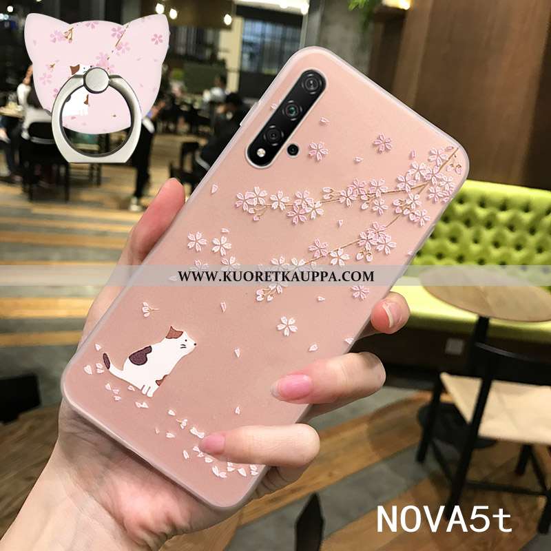 Kuori Huawei Nova 5t, Kuoret Huawei Nova 5t, Kotelo Huawei Nova 5t Luova Kohokuviointi Läpinäkyvä Va