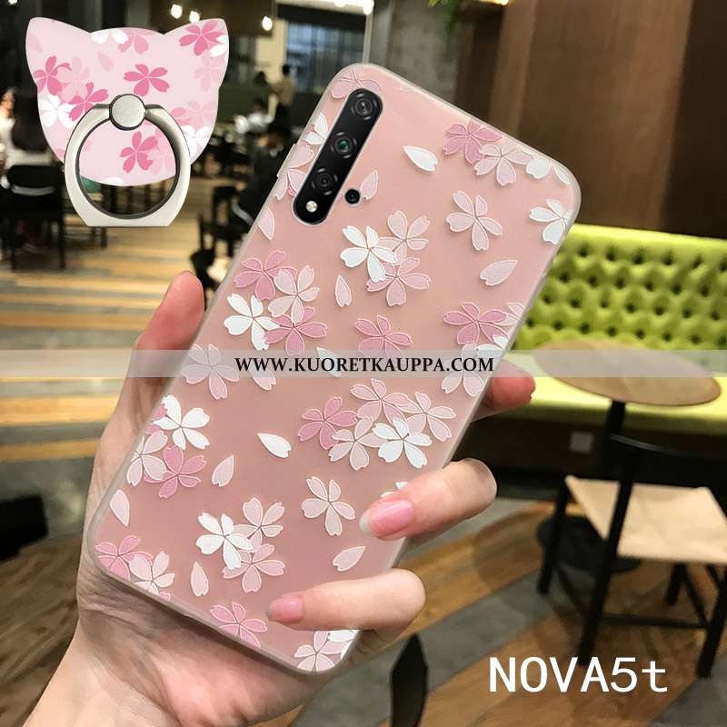 Kuori Huawei Nova 5t, Kuoret Huawei Nova 5t, Kotelo Huawei Nova 5t Luova Kohokuviointi Läpinäkyvä Va