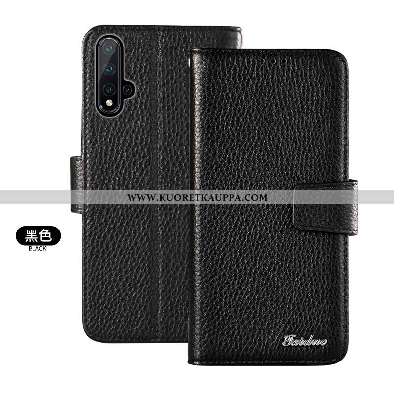 Kuori Huawei Nova 5t, Kuoret Huawei Nova 5t, Kotelo Huawei Nova 5t Nahkakuori Aito Nahka Suojaus Mur