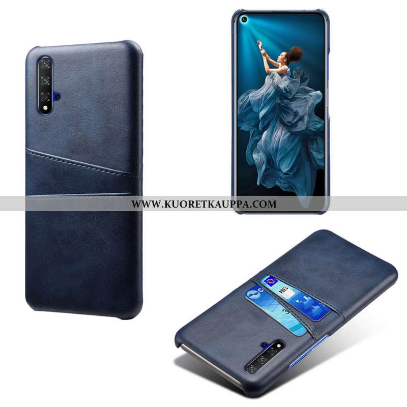 Kuori Huawei Nova 5t, Kuoret Huawei Nova 5t, Kotelo Huawei Nova 5t Suojaus Nahka Kortti Vihreä