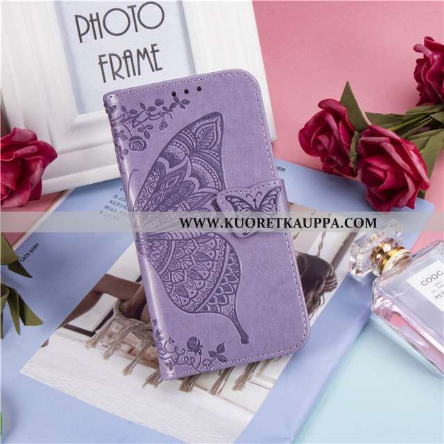 Kuori Huawei Nova 5t, Kuoret Huawei Nova 5t, Kotelo Huawei Nova 5t Suojaus Nahkakuori Violetti All I