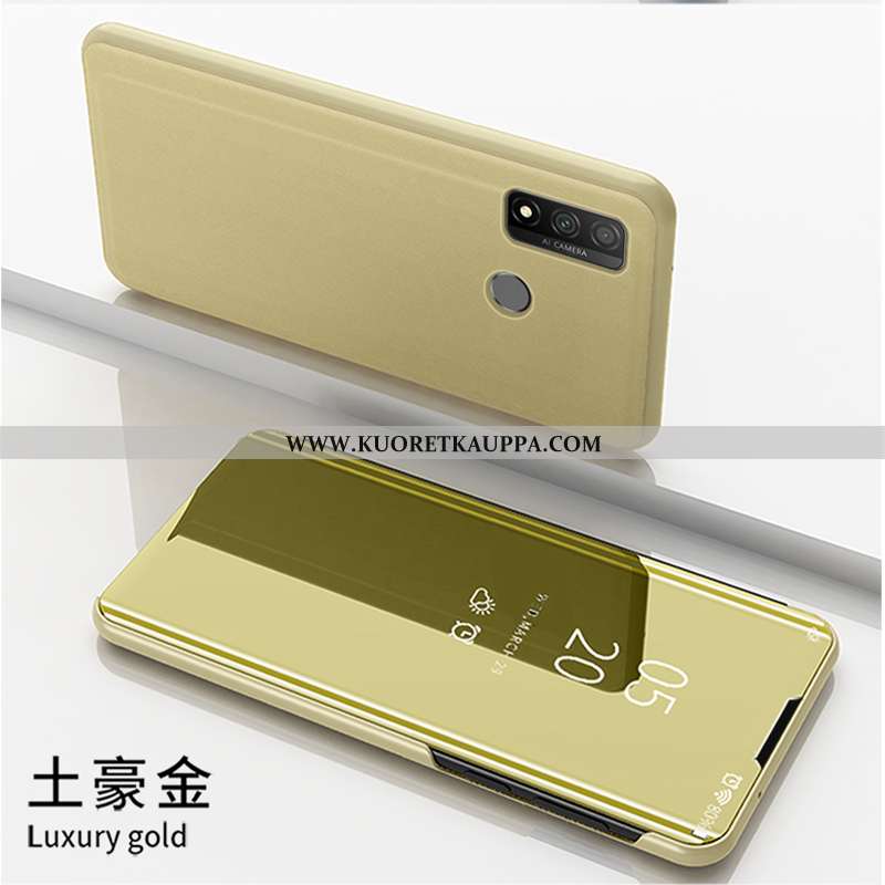 Kuori Huawei P Smart 2020, Kuoret Huawei P Smart 2020, Kotelo Huawei P Smart 2020 Nahkakuori Puhelim