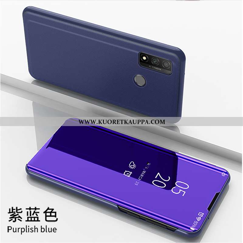 Kuori Huawei P Smart 2020, Kuoret Huawei P Smart 2020, Kotelo Huawei P Smart 2020 Nahkakuori Puhelim