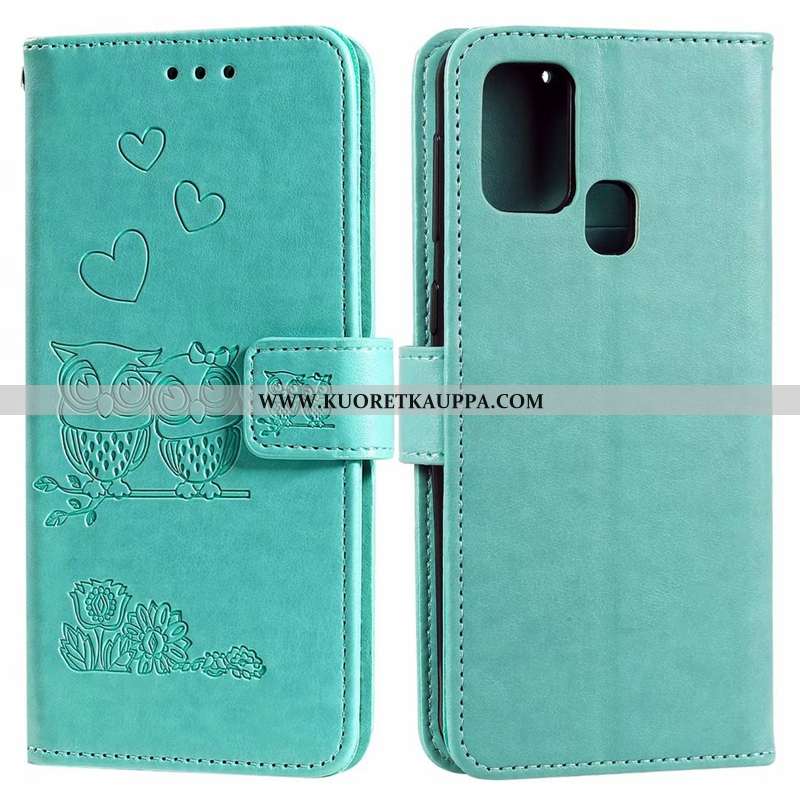 Kuori Huawei P Smart 2020, Kuoret Huawei P Smart 2020, Kotelo Huawei P Smart 2020 Nahkakuori Violett