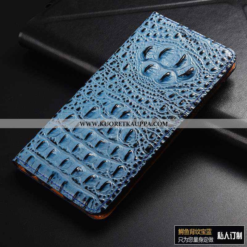 Kuori Huawei P Smart, Kuoret Huawei P Smart, Kotelo Huawei P Smart Aito Nahka Kukkakuvio Suojaus All