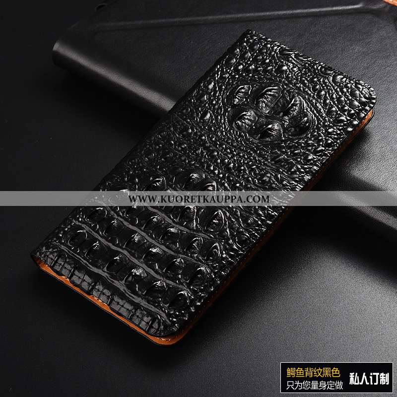 Kuori Huawei P Smart, Kuoret Huawei P Smart, Kotelo Huawei P Smart Aito Nahka Kukkakuvio Suojaus All