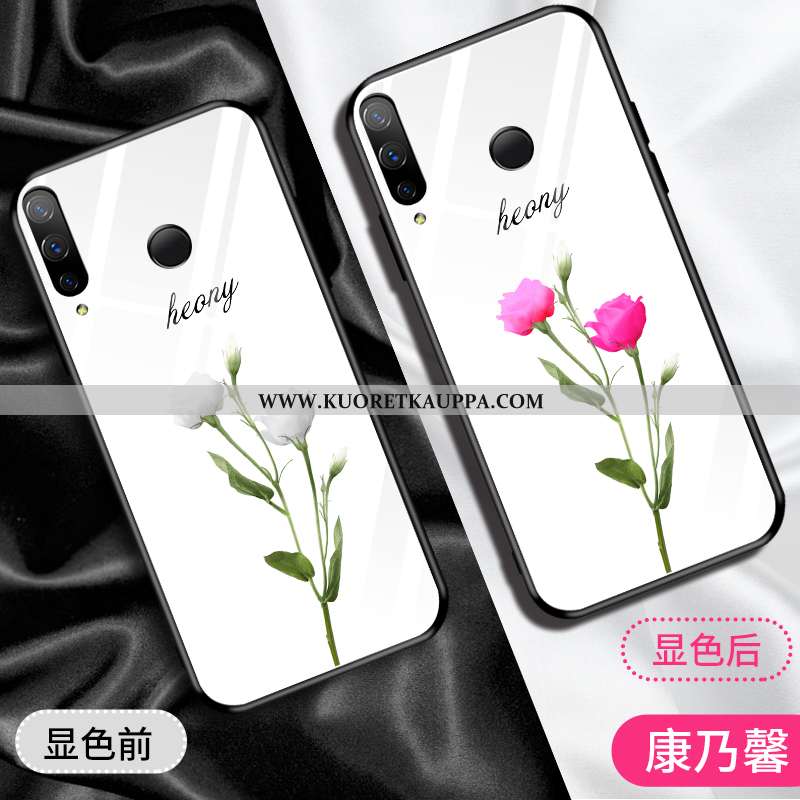 Kuori Huawei P Smart+, Kuoret Huawei P Smart+, Kotelo Huawei P Smart+ Lasi Suuntaus Peili Jauhe Pink