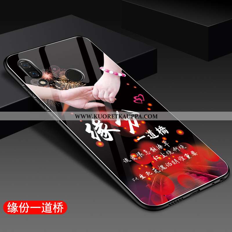 Kuori Huawei P Smart+, Kuoret Huawei P Smart+, Kotelo Huawei P Smart+ Silikoni Lasi Murtumaton Puhel