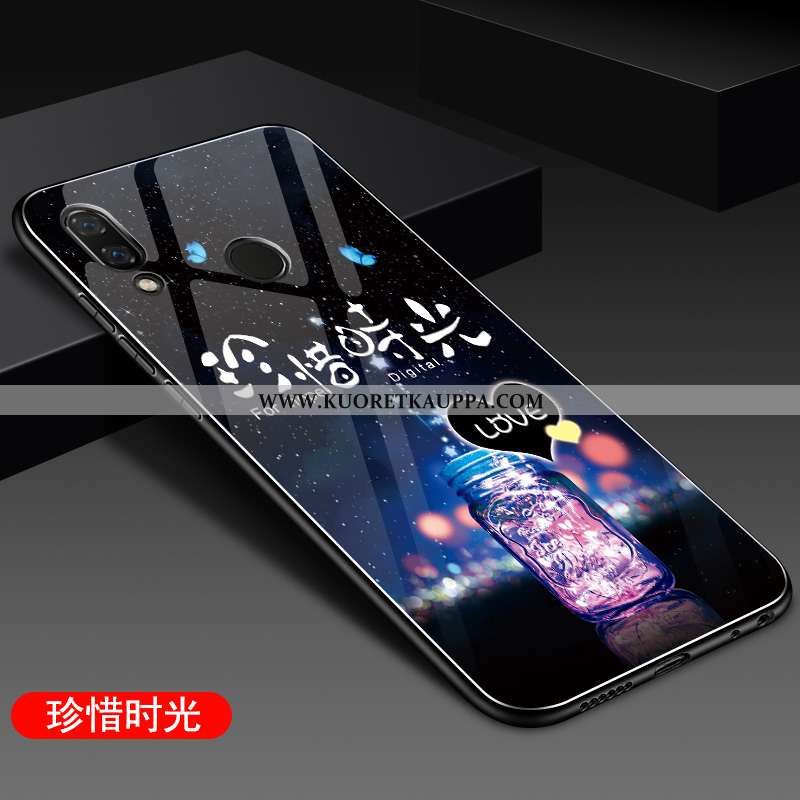 Kuori Huawei P Smart+, Kuoret Huawei P Smart+, Kotelo Huawei P Smart+ Silikoni Lasi Murtumaton Puhel