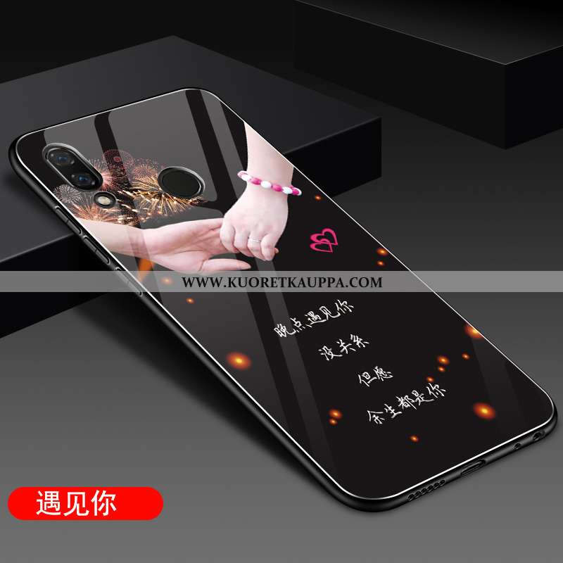 Kuori Huawei P Smart+, Kuoret Huawei P Smart+, Kotelo Huawei P Smart+ Silikoni Lasi Murtumaton Puhel