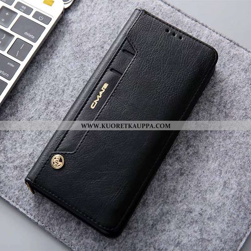 Kuori Huawei P20, Kuoret Huawei P20, Kotelo Huawei P20 Nahkakuori Suojaus Murtumaton Punainen Kortti