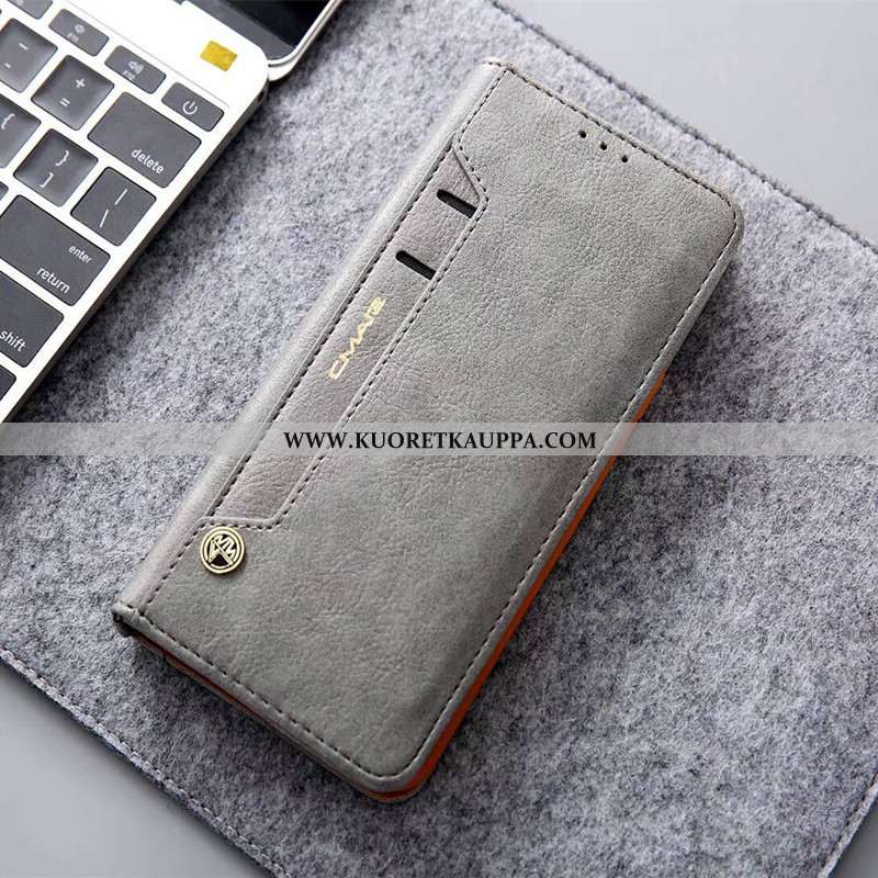 Kuori Huawei P20, Kuoret Huawei P20, Kotelo Huawei P20 Nahkakuori Suojaus Murtumaton Punainen Kortti