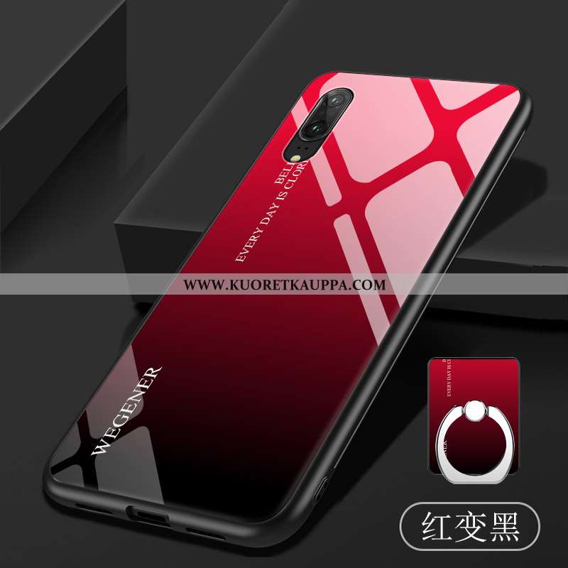 Kuori Huawei P20, Kuoret Huawei P20, Kotelo Huawei P20 Pehmeä Neste Lasi Violetti Karkaisu Kaltevuus