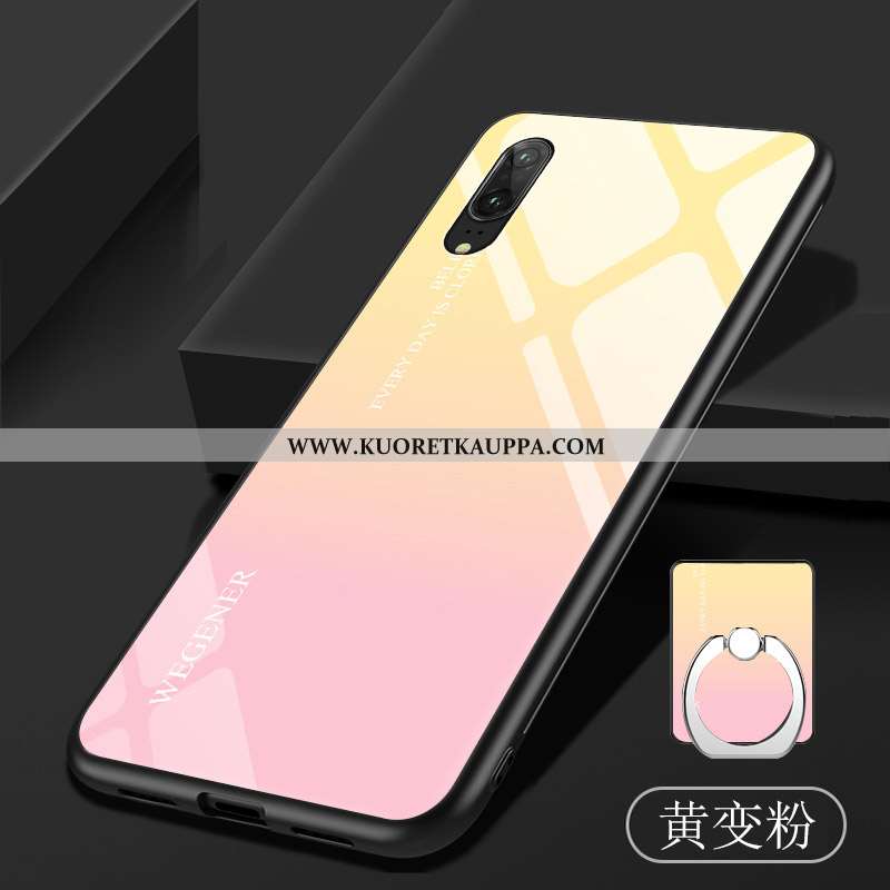 Kuori Huawei P20, Kuoret Huawei P20, Kotelo Huawei P20 Pehmeä Neste Lasi Violetti Karkaisu Kaltevuus