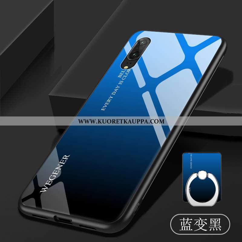 Kuori Huawei P20, Kuoret Huawei P20, Kotelo Huawei P20 Pehmeä Neste Lasi Violetti Karkaisu Kaltevuus