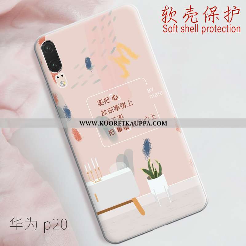 Kuori Huawei P20, Kuoret Huawei P20, Kotelo Huawei P20 Pehmeä Neste Valo Puhelimen All Inclusive Vih