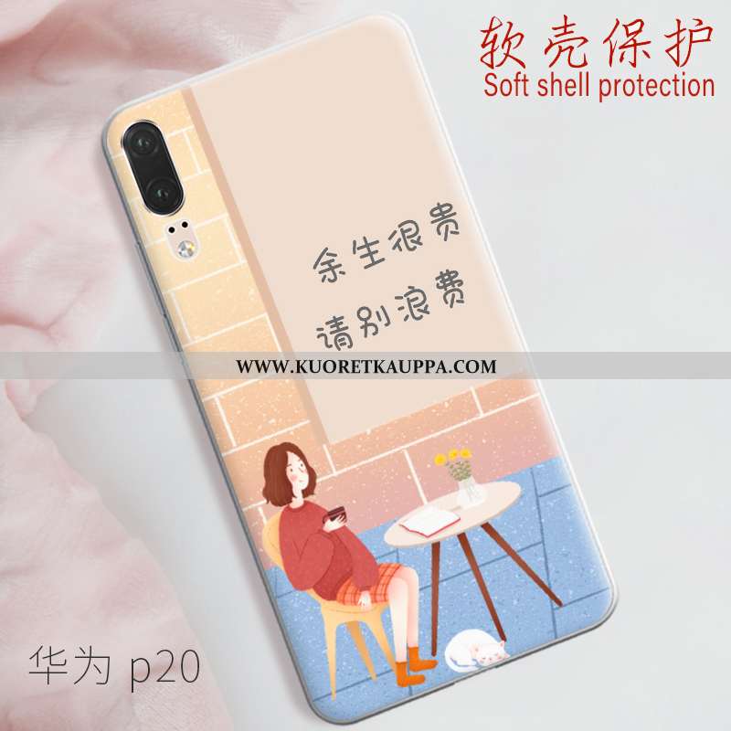 Kuori Huawei P20, Kuoret Huawei P20, Kotelo Huawei P20 Pehmeä Neste Valo Puhelimen All Inclusive Vih