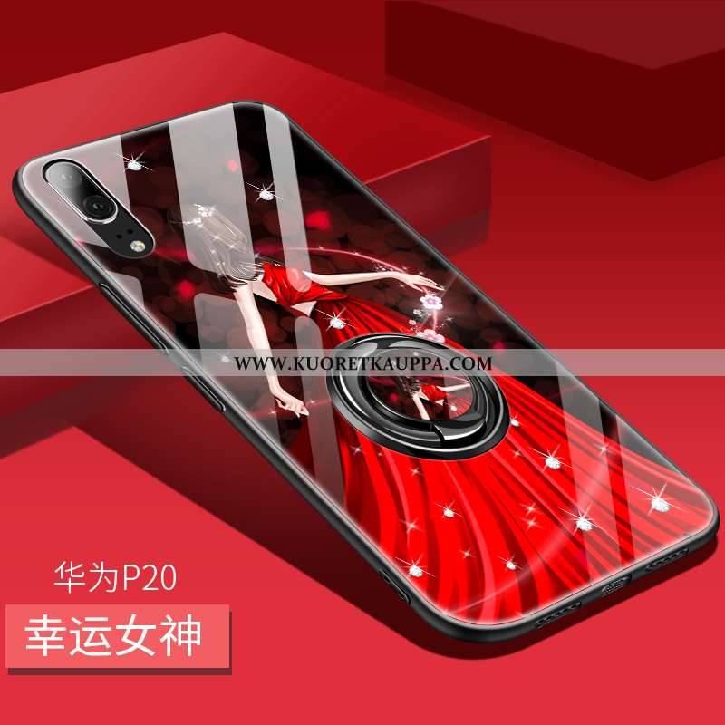 Kuori Huawei P20, Kuoret Huawei P20, Kotelo Huawei P20 Persoonallisuus Luova Net Red Ylellisyys Puhe