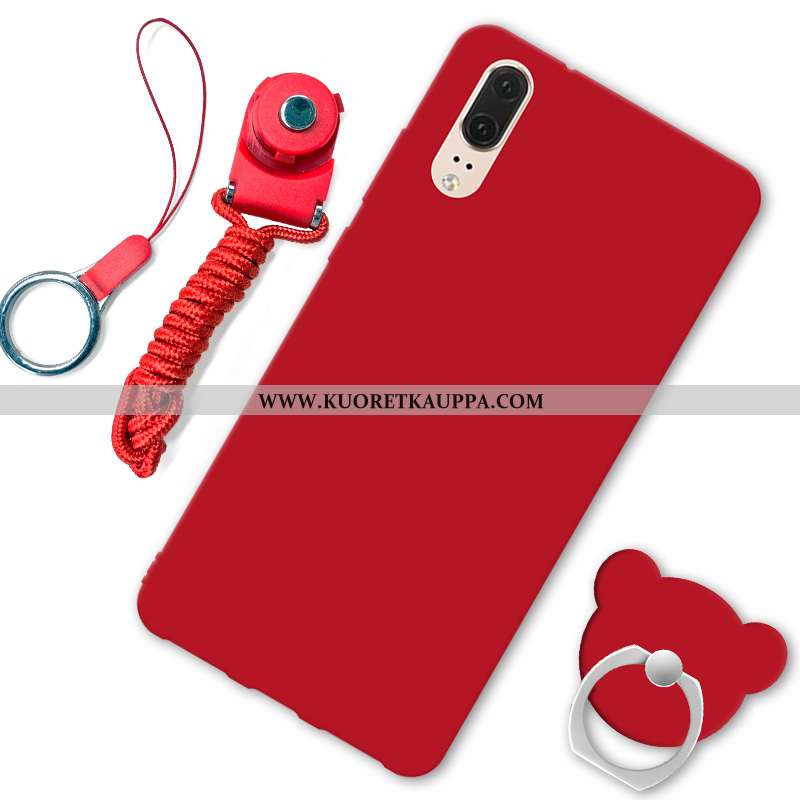 Kuori Huawei P20, Kuoret Huawei P20, Kotelo Huawei P20 Persoonallisuus Suuntaus Musta Suojaus Pehmeä