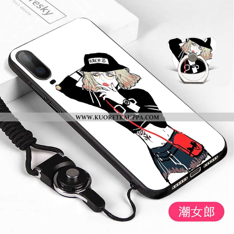 Kuori Huawei P20, Kuoret Huawei P20, Kotelo Huawei P20 Pesty Suede Puhelimen Musta Mustat